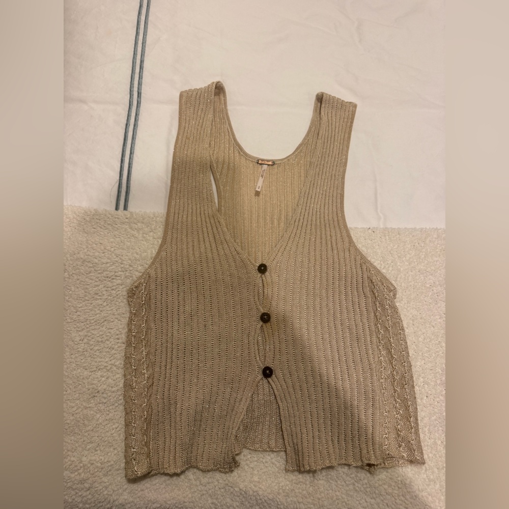 Free people gold top